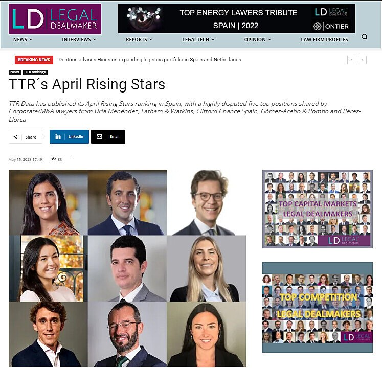 TTR's April Rising Stars